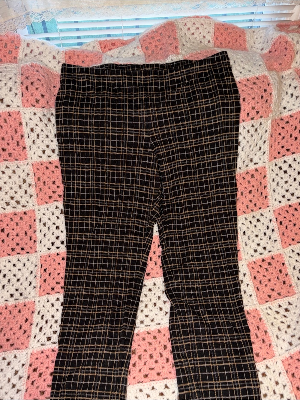 Jordan Black Plaid Kids Leggings